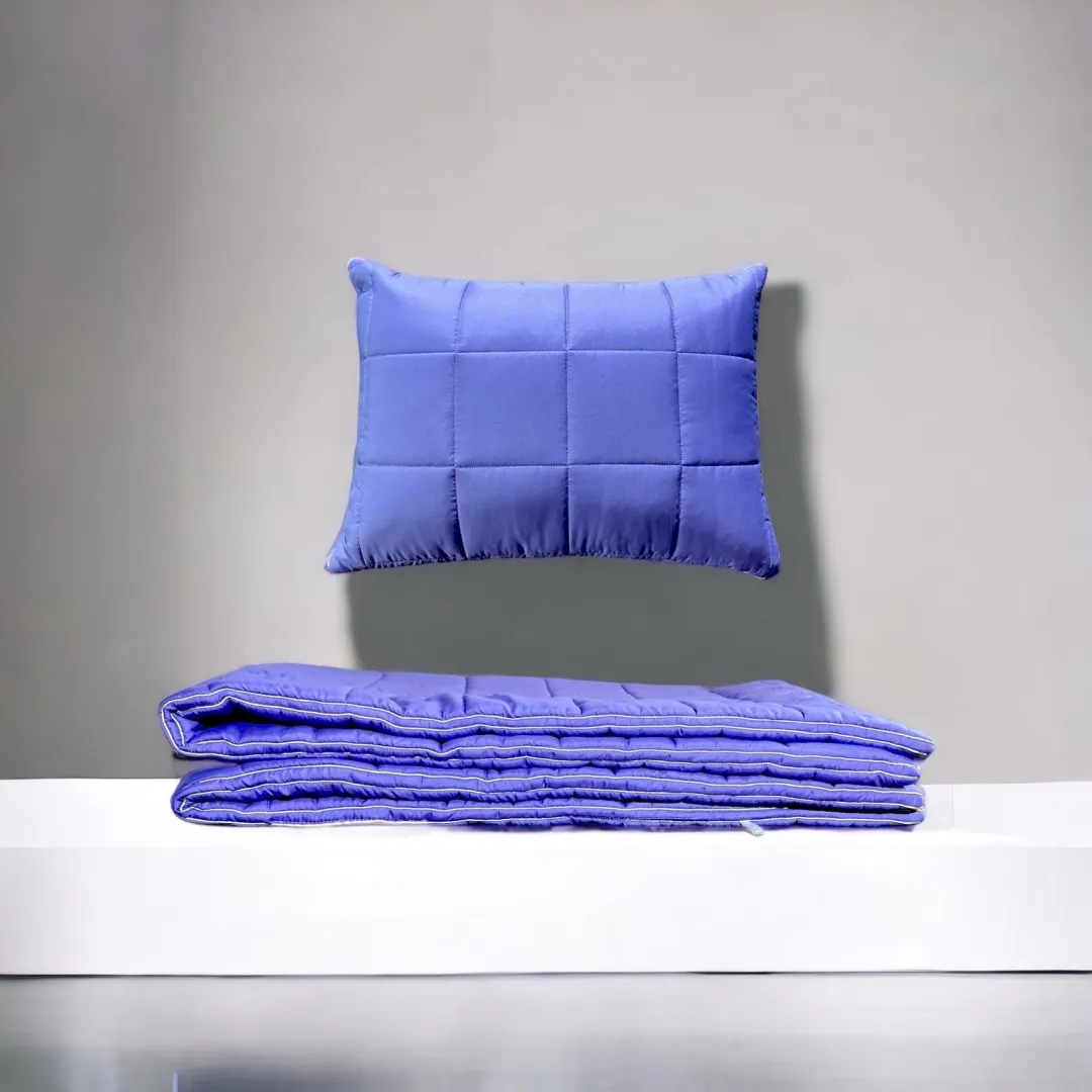Set Premium jastuk + pokrivač ljubičasti